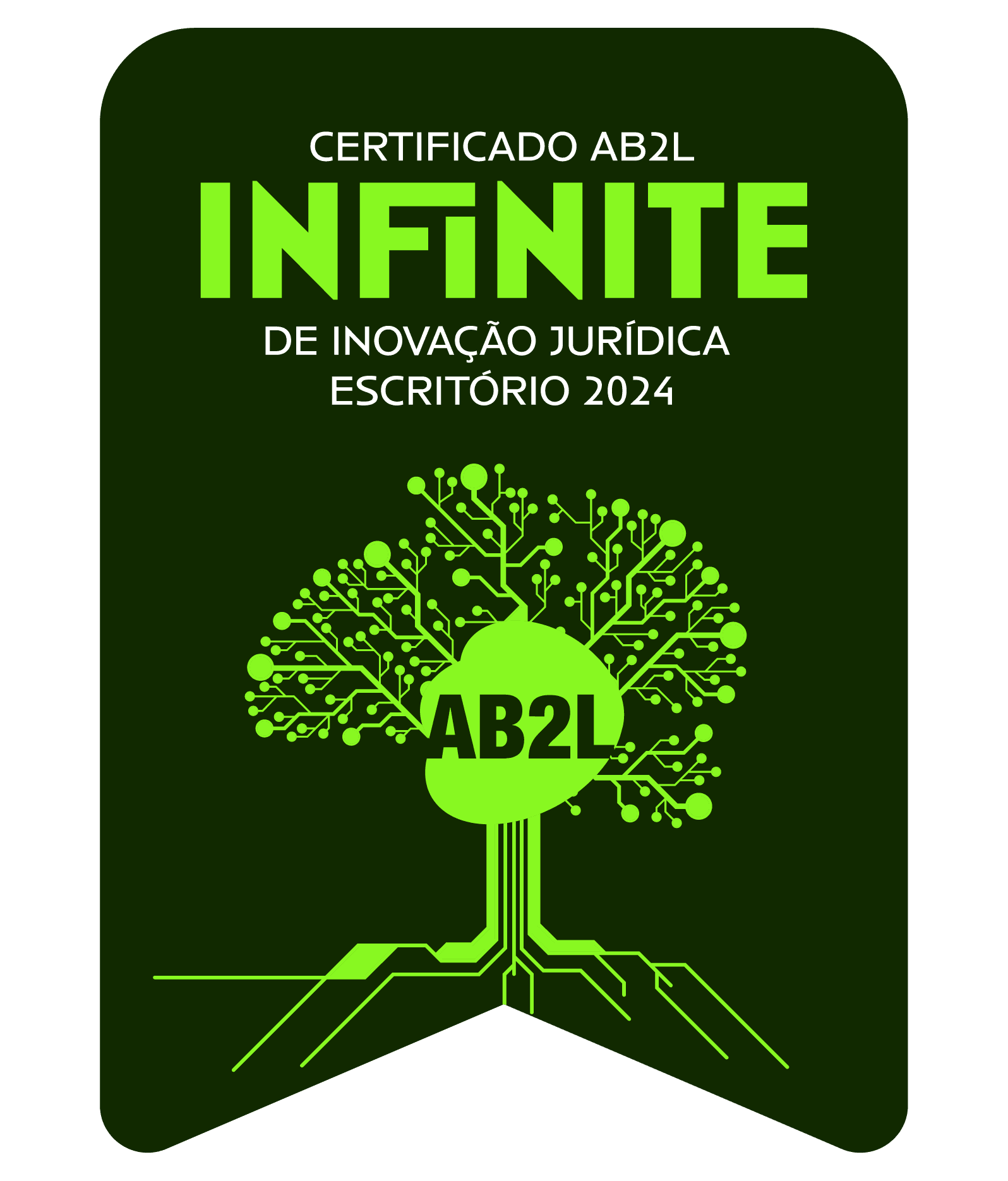 Selo Certificado_Certificado AB2L Infinite de Inovação Jurídica Escritório 2024 - Vertical.png
